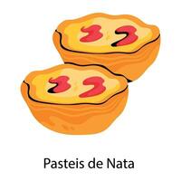 pasteis de nata vector