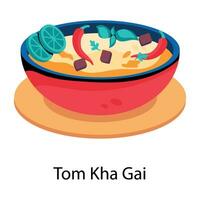 tom kha gai vector