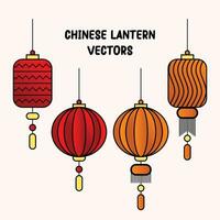 Chinese lantaarn illustratie grafisch verzameling vector