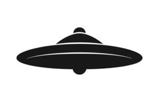 een ruimte ufo silhouet vector