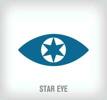 ster logo binnen de oculair. bedrijf favoriete logo sjabloon. vector. vector