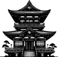 Japans tempel vector