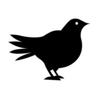 duif zwart vector icoon geïsoleerd Aan wit achtergrond