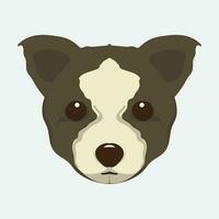 schattig hoofd hond vector illustratie perfect voor schattig huisdier hond vector ontwerp