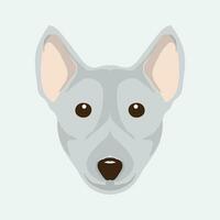 schattig hoofd hond vector illustratie perfect voor schattig huisdier hond vector ontwerp