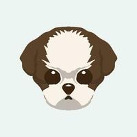 schattig hoofd hond vector illustratie perfect voor schattig huisdier hond vector ontwerp