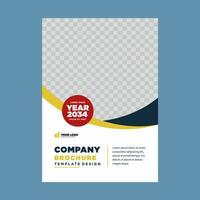 Hoes bedrijf profiel of brochure sjabloon lay-out ontwerp vector