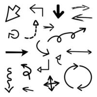 illustratie met vector pijlen, reeks