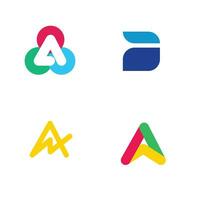 een brief abstract logo ontwerp illustratie vector
