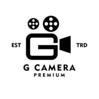 g camera brief logo icoon ontwerp illustratie vector