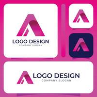 vector een abstract logo ontwerp
