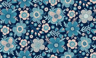 gelast patroon flower.hand getekende print van textile.vintage bloemdessin. vector