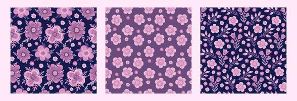 gelast patroon flower.hand getekende print van textile.vintage bloemdessin. vector