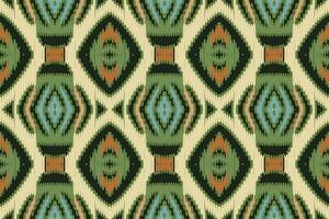 barok patroon naadloos bandana afdrukken zijde motief borduurwerk, ikat borduurwerk vector ontwerp voor afdrukken Australisch gordijn patroon meetkundig hoofdkussen model- kurti mughal bloemen