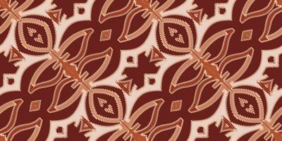 zijde kleding stof patola sari patroon naadloos mughal architectuur motief borduurwerk, ikat borduurwerk vector ontwerp voor afdrukken inheems kunst aboriginal kunst patroon bloemen kurti mughal grens