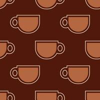 naadloos patroon met espresso vector