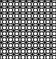 vector abstract meetkundig figuur in de het formulier van een zwart traliewerk van cirkels Aan een wit achtergrond