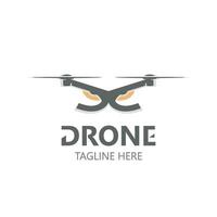 dar antenne met camera vector sjabloon icoon. logo fotografie dar vector. quadcopter vlak stijl