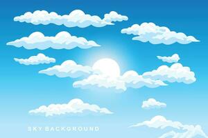 lucht wolk achtergrond ontwerp illustratie sjabloon vector decor banier en poster