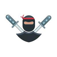 samurai in Ninja Japan illustratie vector