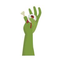 oog in hand- zombie illustratie vector