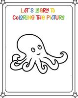 vector tekening beeld schattig Octopus