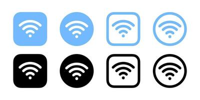 Wifi pictogrammen set. vector pictogrammen