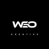 wso brief eerste logo ontwerp sjabloon vector illustratie