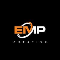 emp brief eerste logo ontwerp sjabloon vector illustratie