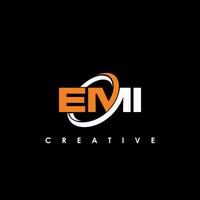 emi brief eerste logo ontwerp sjabloon vector illustratie