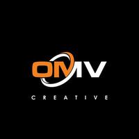 omv brief eerste logo ontwerp sjabloon vector illustratie