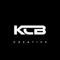 kcb brief eerste logo ontwerp sjabloon vector illustratie