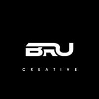 bru brief eerste logo ontwerp sjabloon vector illustratie