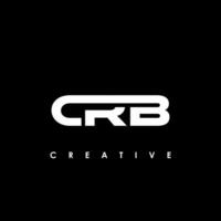 crb brief eerste logo ontwerp sjabloon vector illustratie