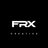 frx brief eerste logo ontwerp sjabloon vector illustratie