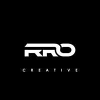 rro brief eerste logo ontwerp sjabloon vector illustratie