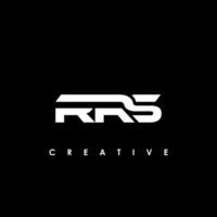 rrs brief eerste logo ontwerp sjabloon vector illustratie