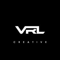 vrl brief eerste logo ontwerp sjabloon vector illustratie