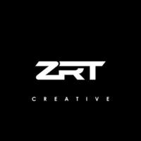 zrt brief eerste logo ontwerp sjabloon vector illustratie