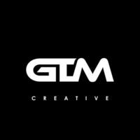 gtm brief eerste logo ontwerp sjabloon vector illustratie