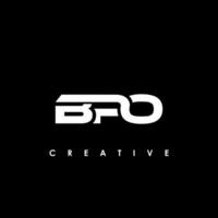 bpo brief eerste logo ontwerp sjabloon vector illustratie