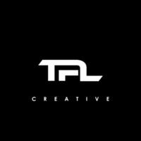 tpl brief eerste logo ontwerp sjabloon vector illustratie