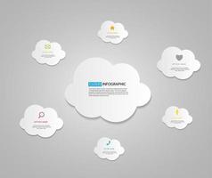 cloud computing bedrijfsconcept vectorillustratie vector