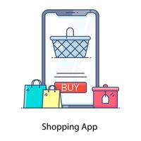 winkel-app en bankieren vector
