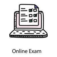 online examen en test vector