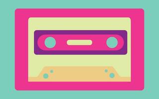 cassette plakband in vlak stijl vector