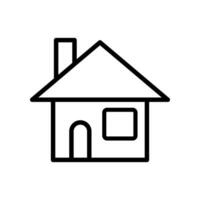 huis icoon vector. huis illustratie teken. huisje symbool. hut logo. vector