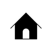 huis icoon vector. huis illustratie teken. huisje symbool. hut logo. vector