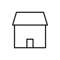 huis icoon vector. huis illustratie teken. huisje symbool. hut logo. vector