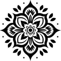 mandala - minimalistische en vlak logo - vector illustratie